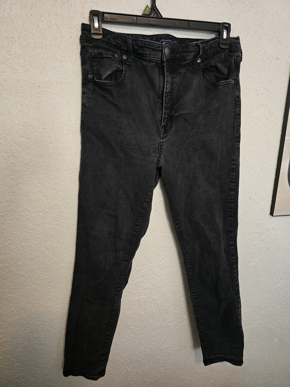 Aeropostale Dark Gray/Black Skinny Jeans